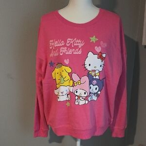 🆕️ Hello Kitty Pink Crewneck Sweatshirt NWT
